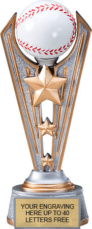 Baseball Triple-Star Victory Resin Trophy [RMV8-BS]