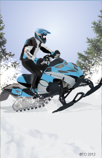 Snowmobile Plaque Insert [BBP-2481]
