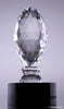 Faceted Crystal Football Award [CM341-FB]