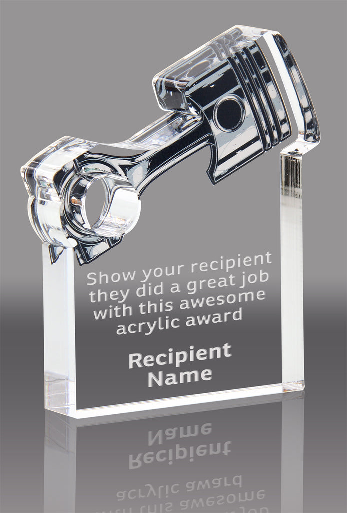 Piston Acrylic Award- 4x3.5 inch [APSTN-4-Q]
