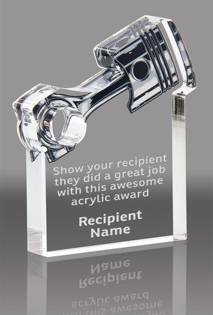 Piston Acrylic Award- 4x3.5 inch [APSTN-4-Q]