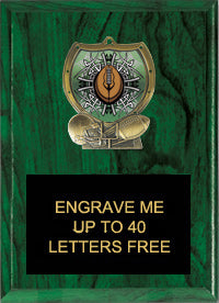 Football Sport Shield Plaque [PSHLD68-FB]