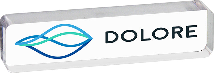 Acrylic Full Color Logo Block- 4x1 inch [ALB-4X1-FC-Q]