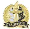 Science Academic Lapel Torch Pin [LPST104]