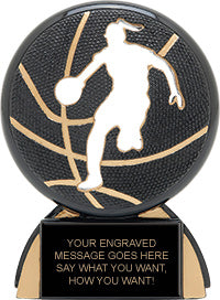Basketball Female Shadow Resin Trophy [RP247SD-BKF]