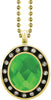 Green Gem Gold Charm [CSOV-16STN-STN-GRN-G]