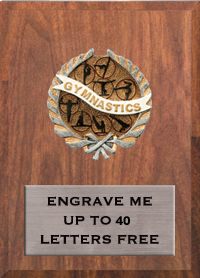 6"x8" Gymnastics Millennium Plaque [PMC68-GG]