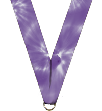 7/8 x 30 in. Purple Tie Dye Neck Ribbon [NKRB-4014]
