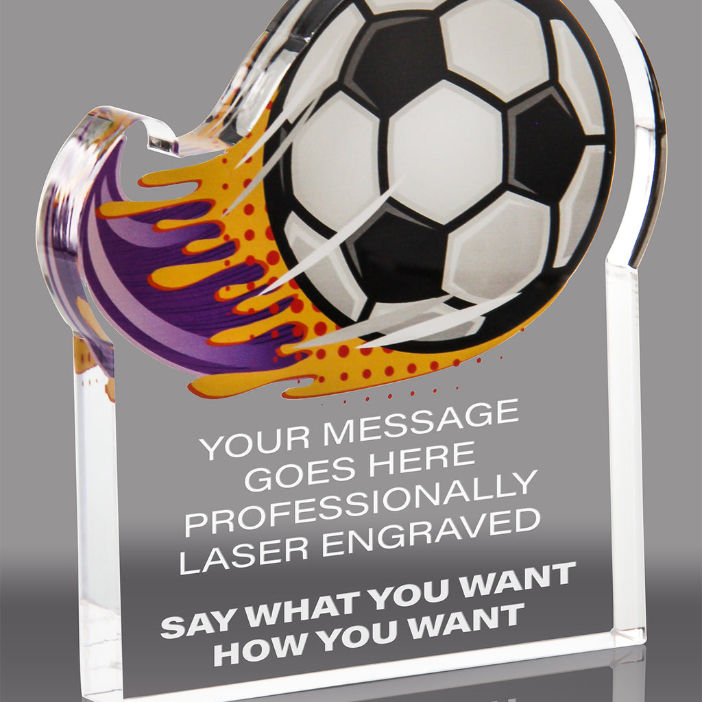 Soccer Splatters Acrylic Awards