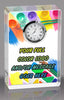 Custom Crystal Block with Clock Award [CLKF148-FC-X]