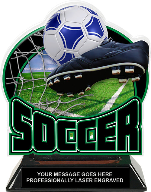 Soccer Colorix-T Acrylic Trophy [TACR6-SC-Q]