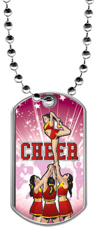 Cheerleading Dog Tags [DTLAM2-CH]