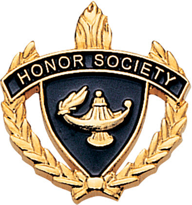 Honor Society 3D Enameled Scholastic Pin [PCM-WRT-HNRSCY]