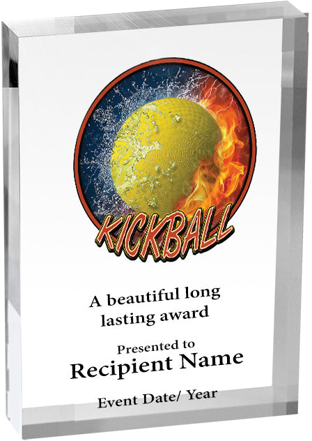 Kickball Vibrix Acrylic Award [ACB57V-KKBL]