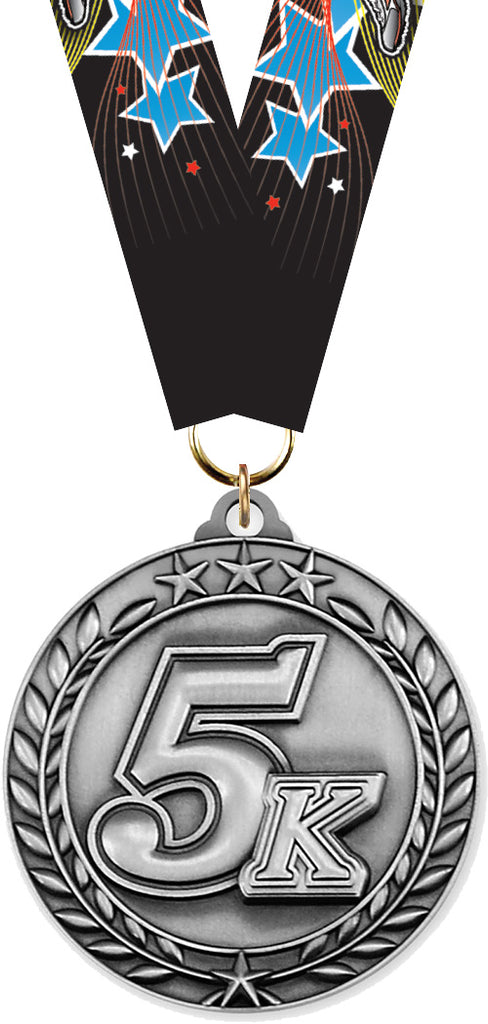 5K Dimensional Medal- Silver [MSW2-5K-S]