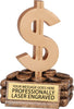 Dollar Sign Resin Trophy [RM13-78]