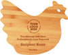 Bamboo Hen-Shaped Cutting Board [NBCB131J]