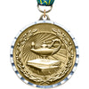 2.75 inch Knowledge Diecast Medal with Diamond Cut Border [MM275DC-KN]