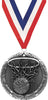 Basketball M2CX Medal- Silver [M2CX-BK-S]