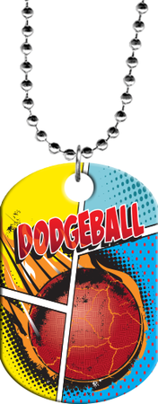 Dodgeball Monster Dog Tag [DTXL-DGBL]