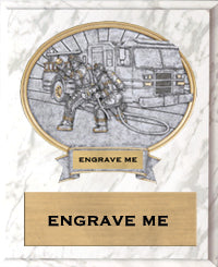 Firefighter Sport Legend Oval Plaque [P10SLO8-FIRE]