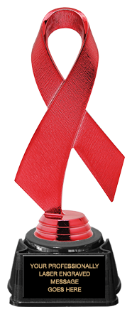 Red Awareness Ribbon Trophy [TAWRB-RED]