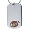 Football Etched & Paint Filled Dog Tag [DTS-FB]