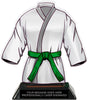 Martial Arts Uniform Colorix-T Acrylic Trophy- Green [TACR7-JSY-MA-GRN-Q]