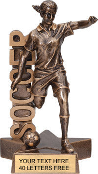 Soccer Billboard - 6.5" Resin Trophy - Female [RMB6-SCF]