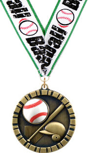 Baseball 3D Rubber Graphic Medal [MRFC2-BS]