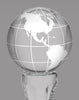Crystal Pedestal Globe Award [C158GLB]