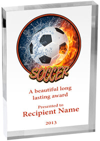 Soccer Vibrix Acrylic Award [A46BV-SC]