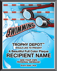 Swimming Graphix Plaque [PGFX1215-SW]