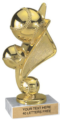 Baseball Pennant Theme Trophy [TPT50-BS]