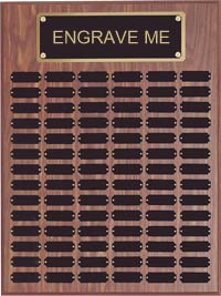 18"x24" Genuine Walnut 102 Plate Perpetual Plaque [PPJ102]