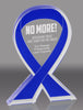 Blue Awareness Ribbon Acrylic Award - 5 inch [ATRIB-BLU-5-Q]