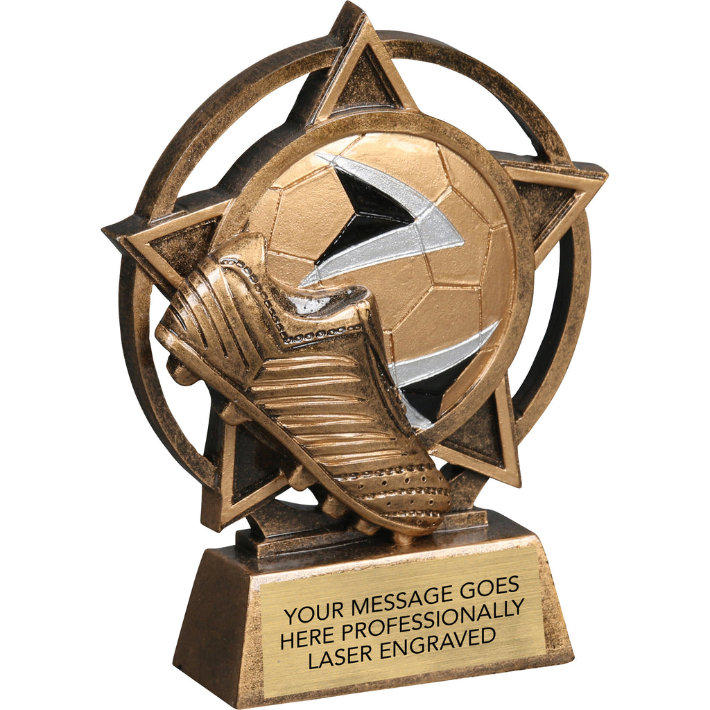 Soccer Orbit - 4.5" Resin Sculpture Trophy [RPORB-SC]