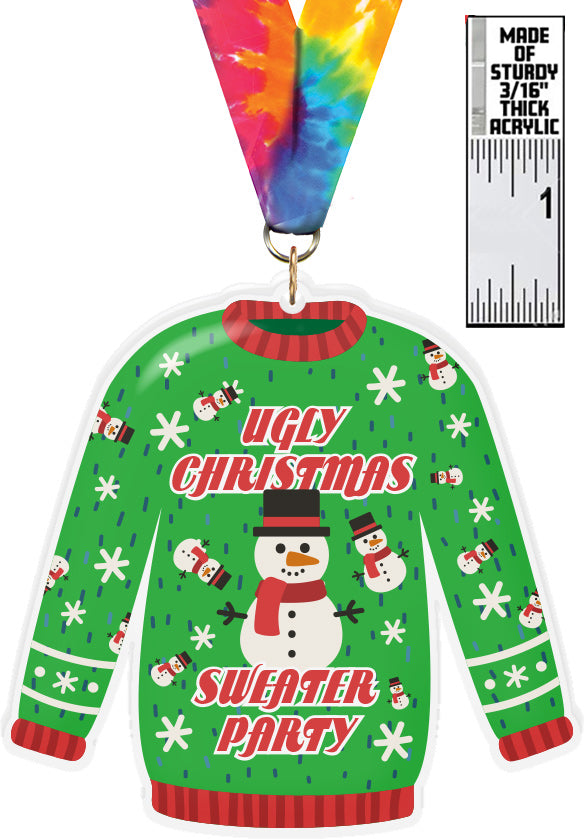 Ugly Sweater Party Colorix-M Acrylic Medal [MACR5-UGXMAS-Q]