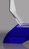 Clipped Corner Crystal on Cobalt Blue Base [CRADBL-6-X]