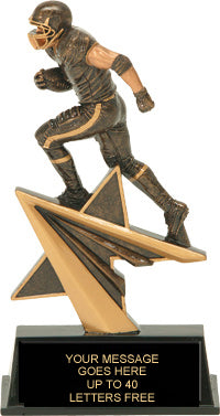 Football Star Power Resin Trophy - 7" [RSP7-FB]