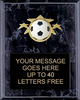 Soccer Triple Star Plaque [PTS810-SC]