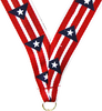 7/8 x 30 in. Puerto Rico Neck Ribbon [NKRB-1022]