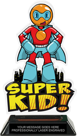 Pingpong Super Kid Acrylic Trophy- 8 inch [TACR8-SHKD-PNGPNG-Q]