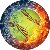 Softball Fire & Water Insert [BTD-3158]