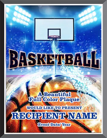 Basketball Graphix Plaque [PGFX57-BK]