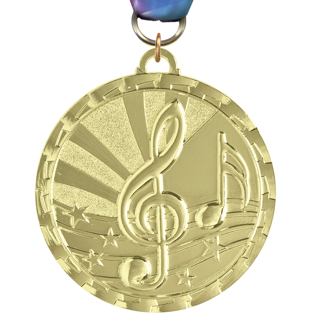 2" Music Bright Ray Medals  [MC2S-MC]