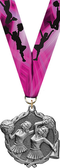 Cheer Wreath Medal- Silver [MP18-CH-S]