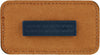 Leatherette Large Rectangle Badge - Black/Silver [BJRCTL-9]