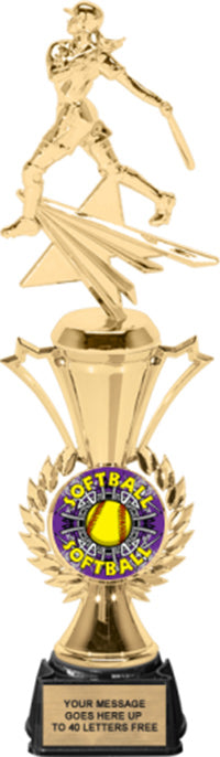 Softball Insert Holder Radiance Riser Trophy [TPWSBR-i-SB]