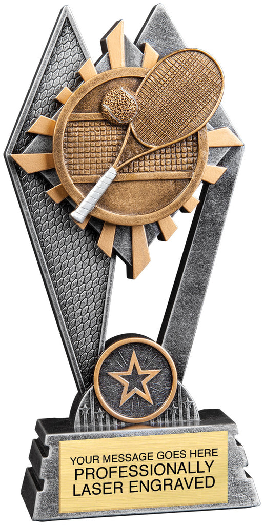 Tennis Sun Ray Trophy - 7 inch [RJSR-7-TN]